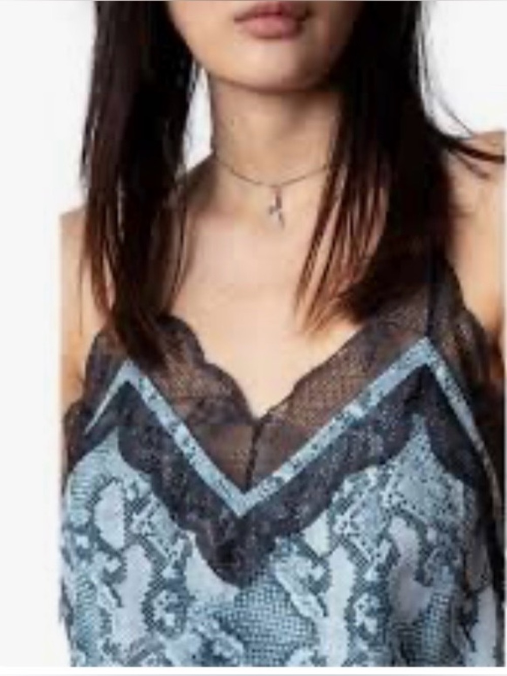 NWT. Zadig & Voltaire Christo Silk Camisole